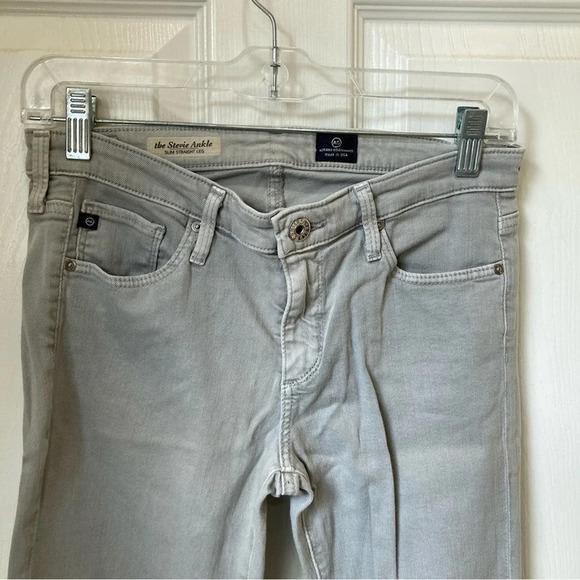 AG ADRIANO GOLDSCHMIED “Stevie” Ankle Gray Jeans Size 27 - Picture 4 of 9